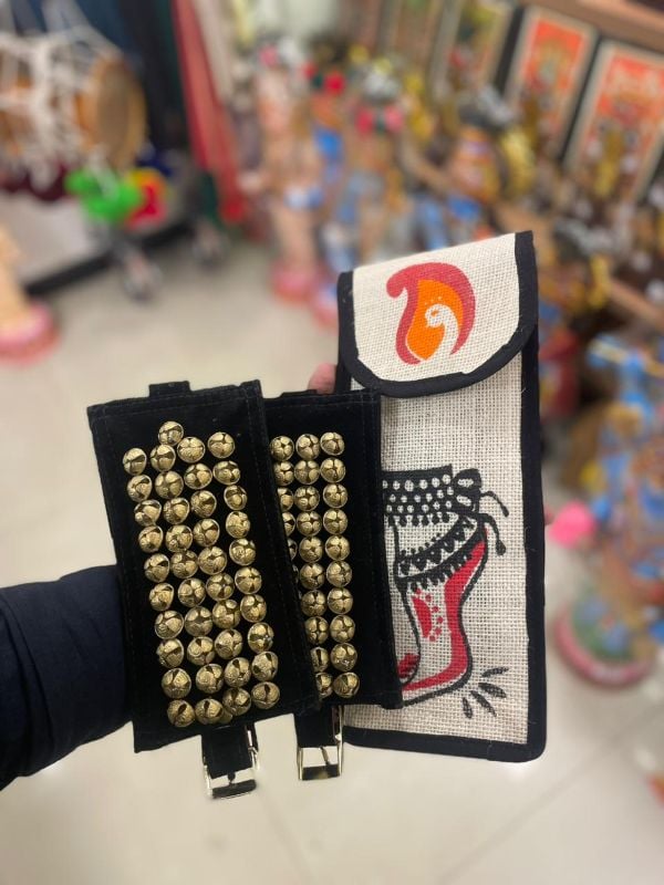 Premium Black Four Layer Chilanka With Bag for classical dance