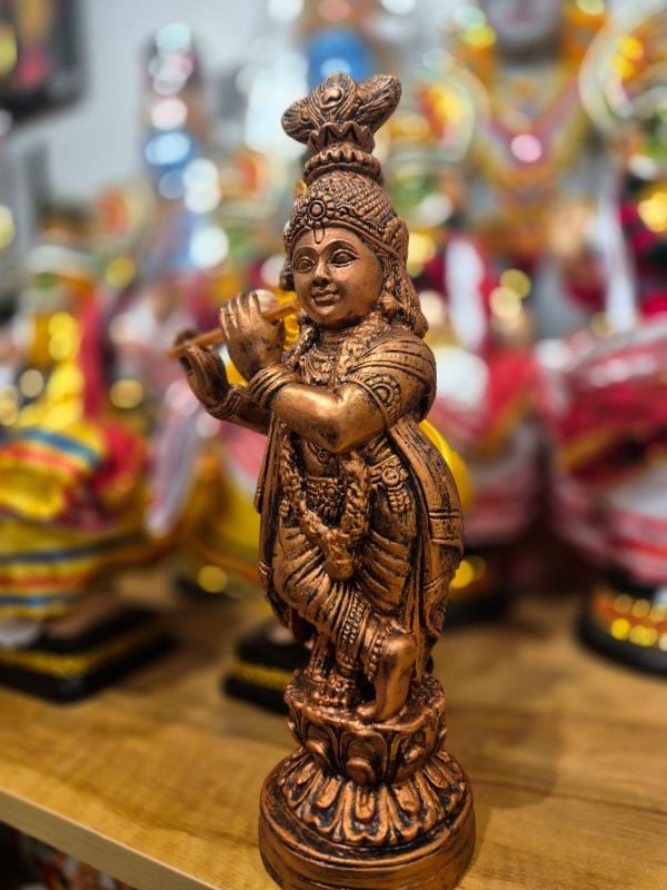 1 feet Cute copper krishna