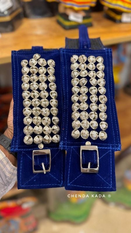 Blue Four Layer Silver Bells Chilanka