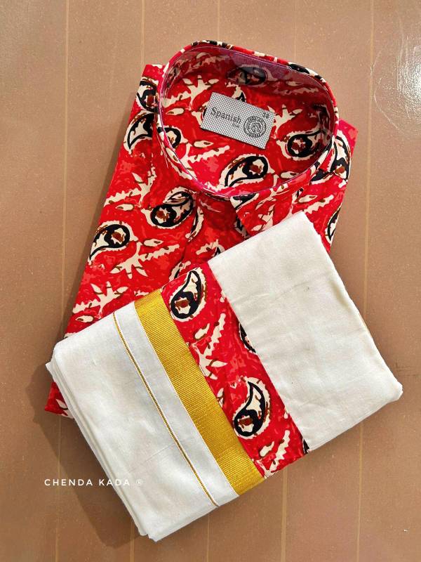 Onam combo Ajark printed model CK01 (32.D)