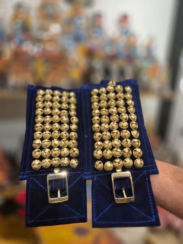 Blue Five Layer Antique Bells Chilanka