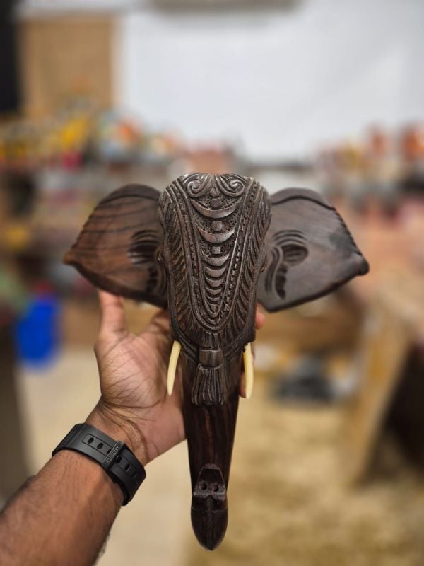 10 inch carved head