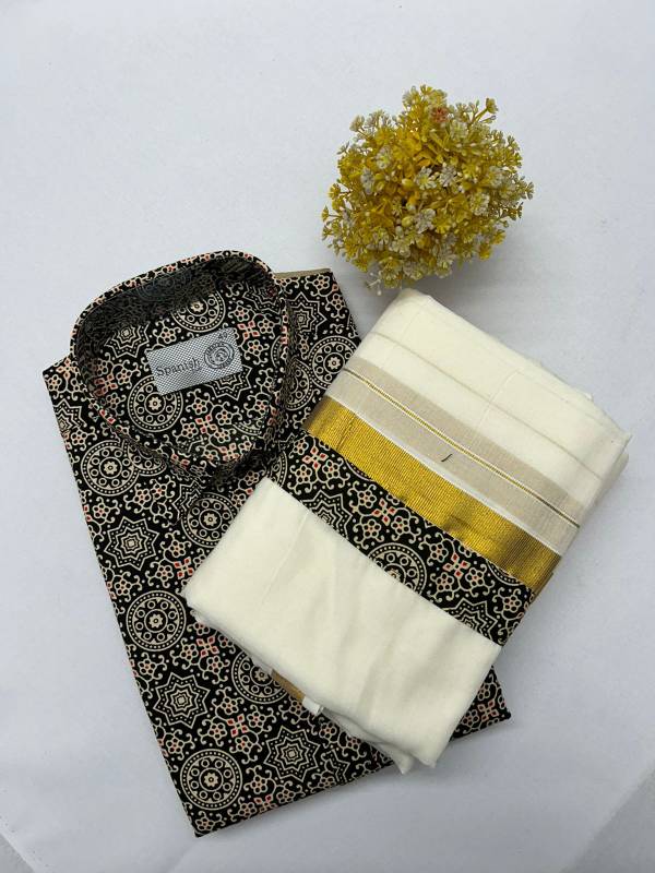 Onam combo Ajark printed model CK19 (28.C)