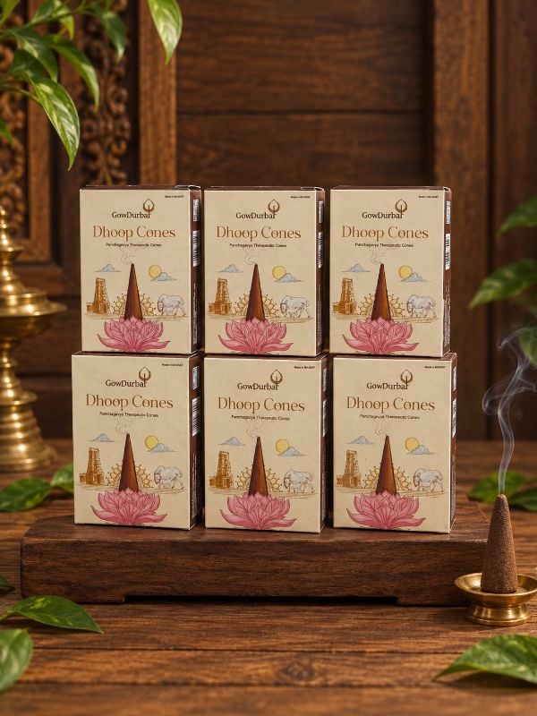 (6 pack) Sambrani Dhoop Cones for pooja