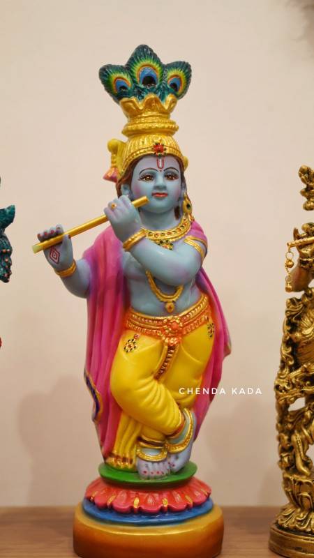 1.5 feet Cute blue krishna