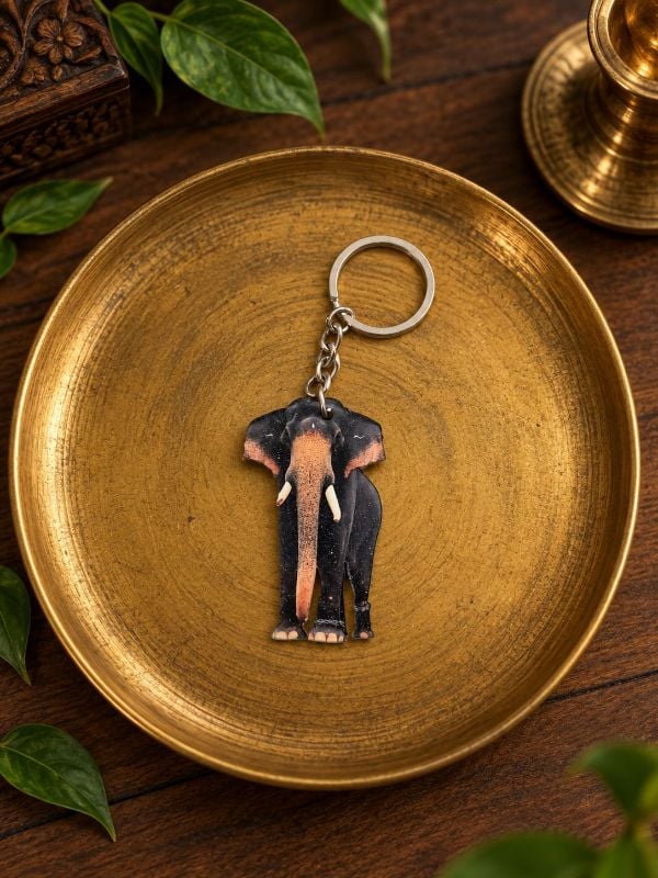 Peroor Sivan Elephant keychain
