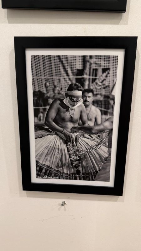 Black and White Kathakali Standing Photo Frame 16 x 11