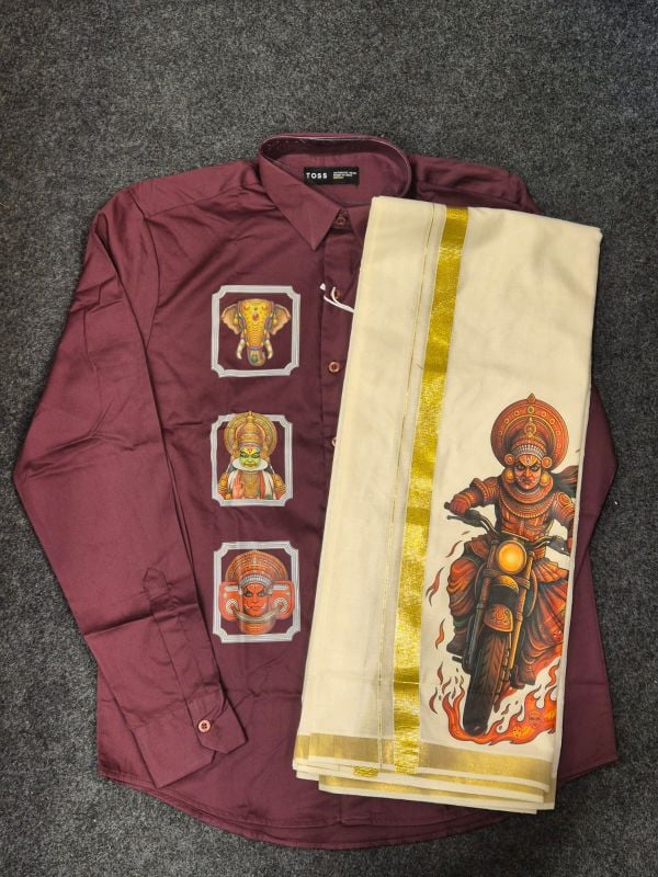 Maroon Shirt Combo