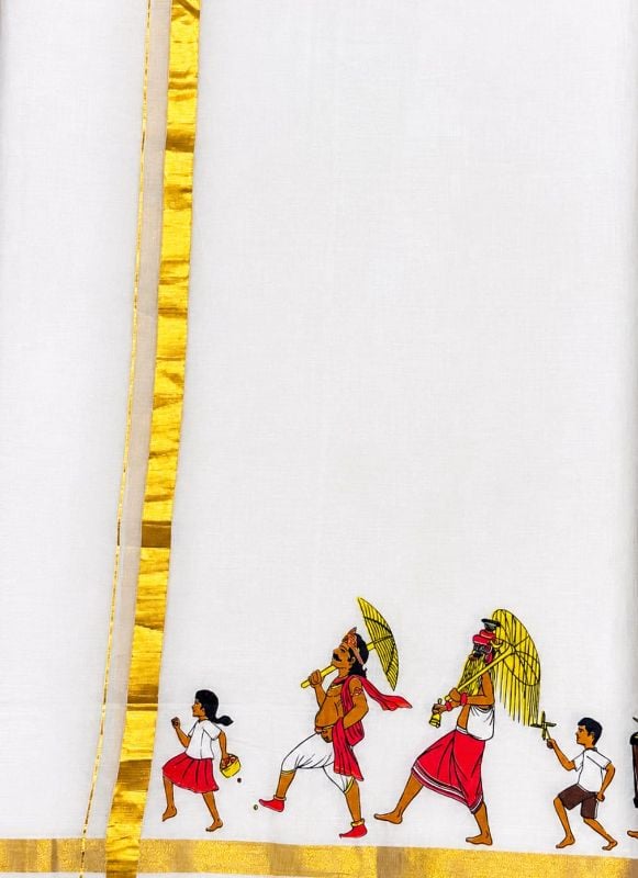 Maveli Model Ready To Wear Mundu
