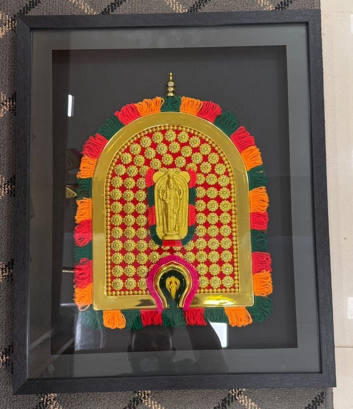 Guruvayoorappan kolam frame