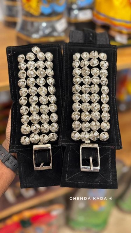 Black Four Layer Silver Bells Chilanka