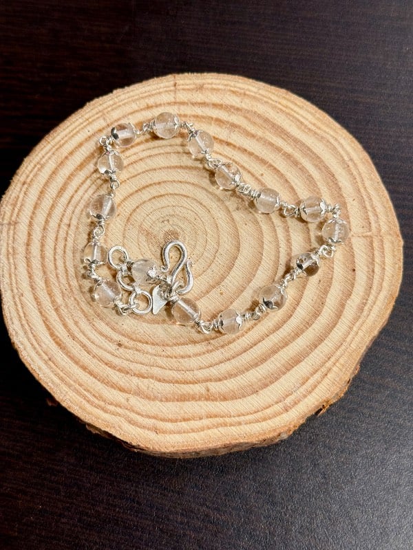 Spadika pure silver Bracelet