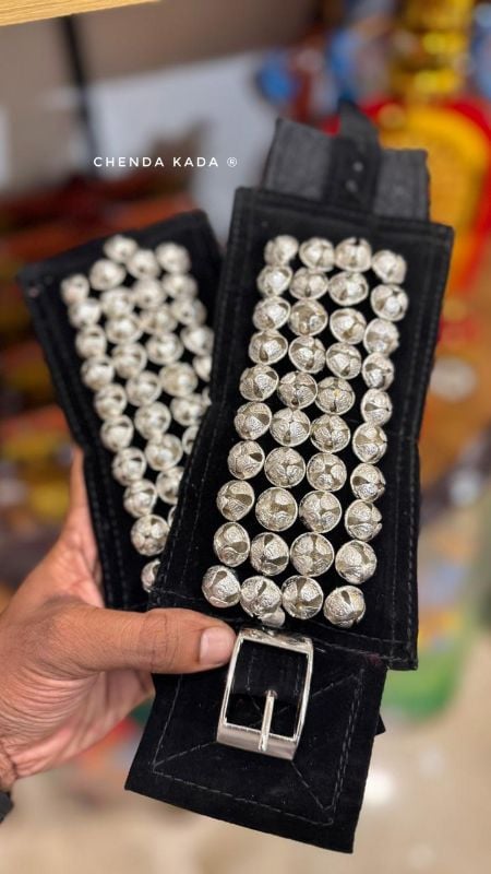 Black Four Layer Silver Bells Chilanka