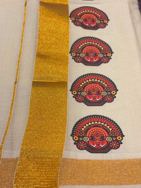Theyyam Model Ready To Wear Mundu