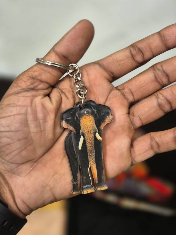 Peroor Sivan Elephant keychain