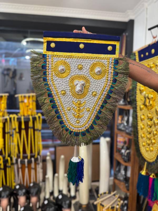 1 feet Peacock gold silver netipattam