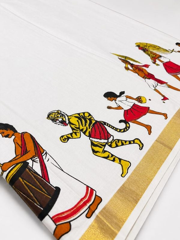 Maveli Model Ready To Wear Mundu