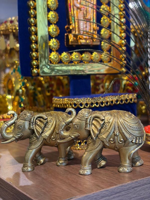 Brass Elephant Miniature