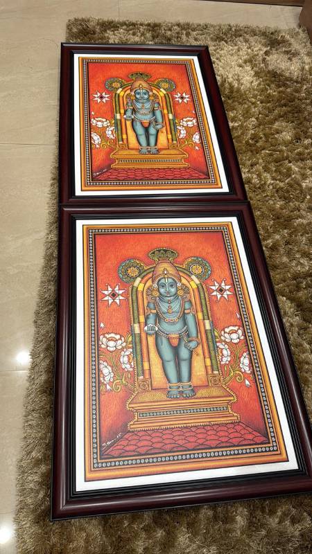 Guruvayoorappan Mural Printed