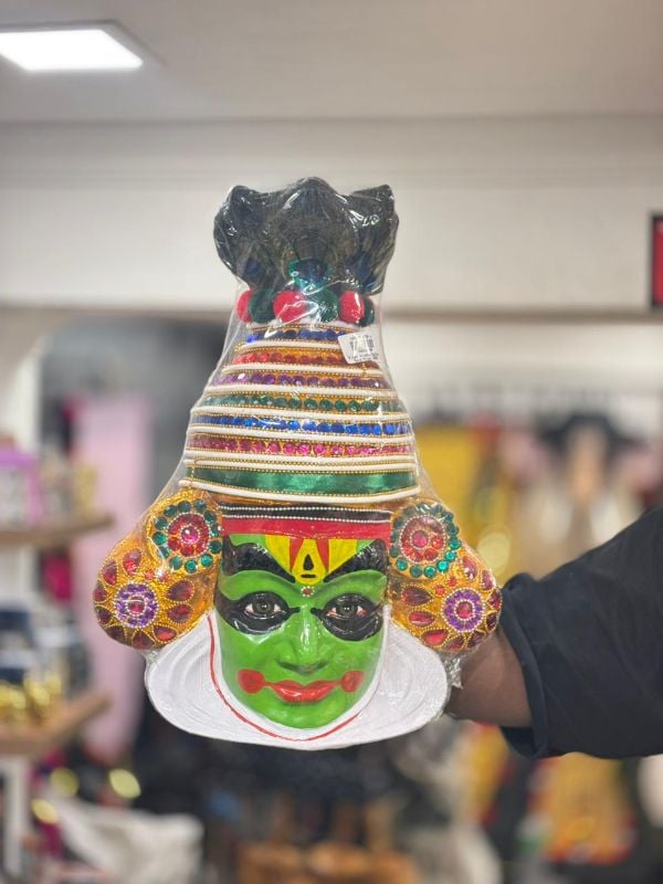 Fiber Krishna Kathakali Face- Big