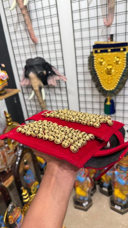 Red Five layer Chilanka Without Bag for classical dance