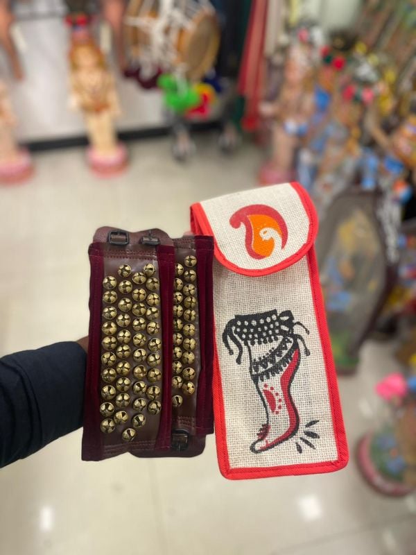 Maroon Four layer Light weight Chilanka With Bag for classical dance