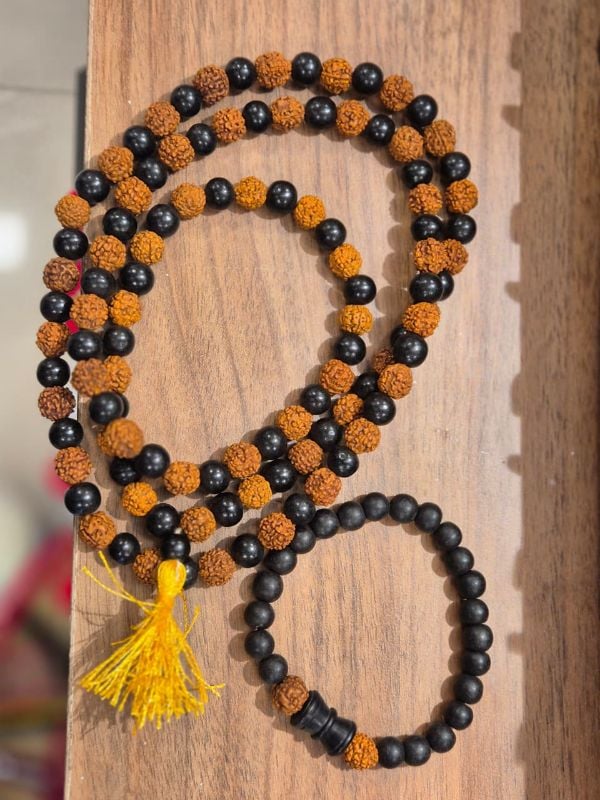 Rudraksham with karungali combo