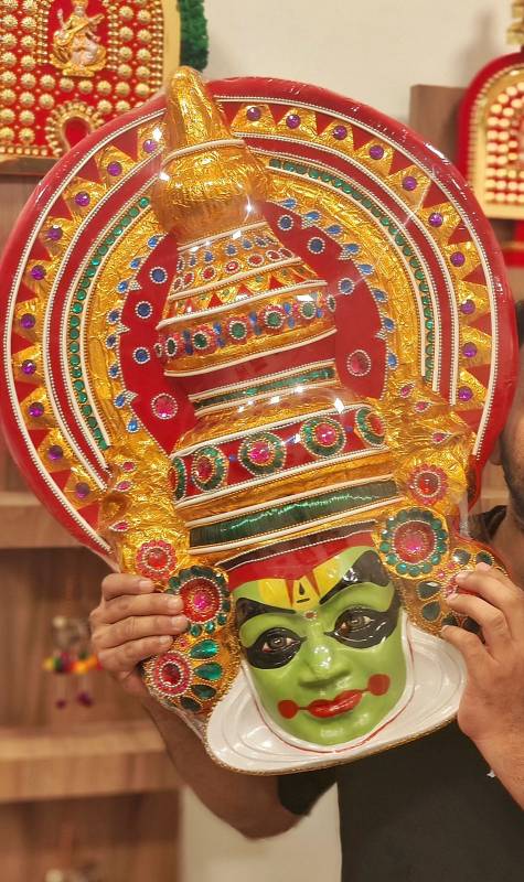 Fiber Kathakali Face- Big