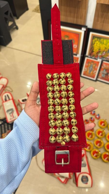 Red Four layer Chilanka Without Bag for classical dance