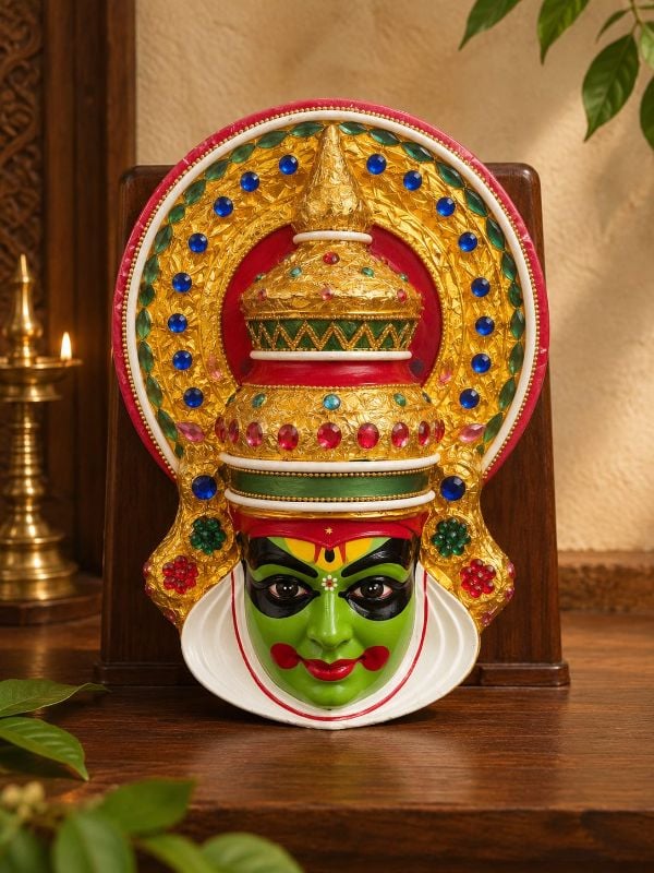 Fiber Kathakali Face- Medium