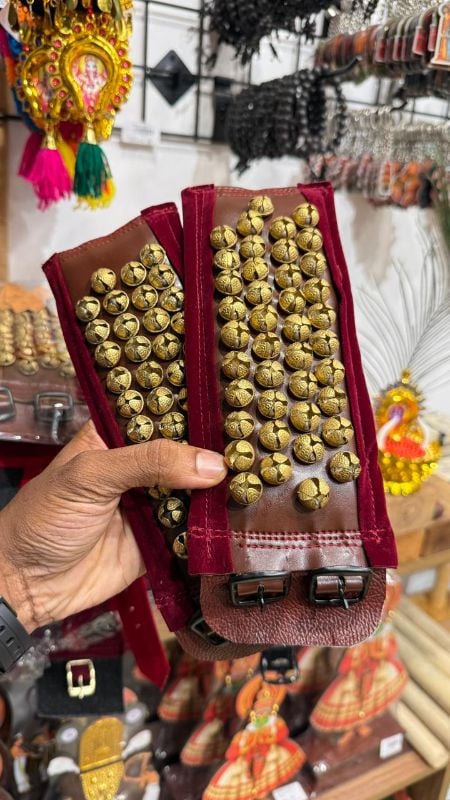 Maroon Four layer Light weight Chilanka Without Bag for classical dance