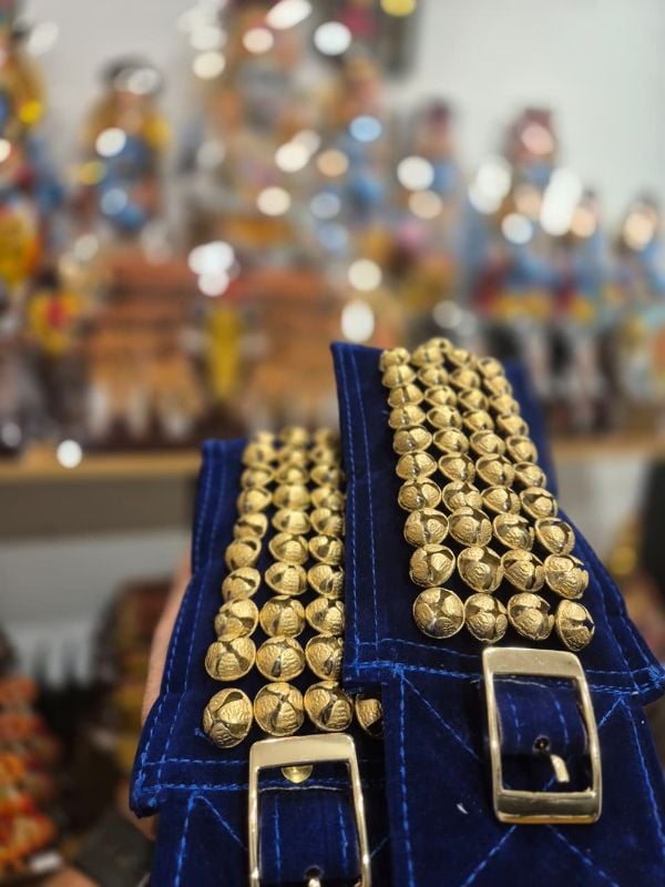 Blue Four Layer Antique Bells Chilanka