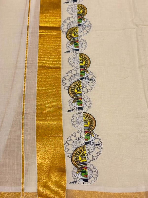Kathakali Model Ready To Wear Mundu