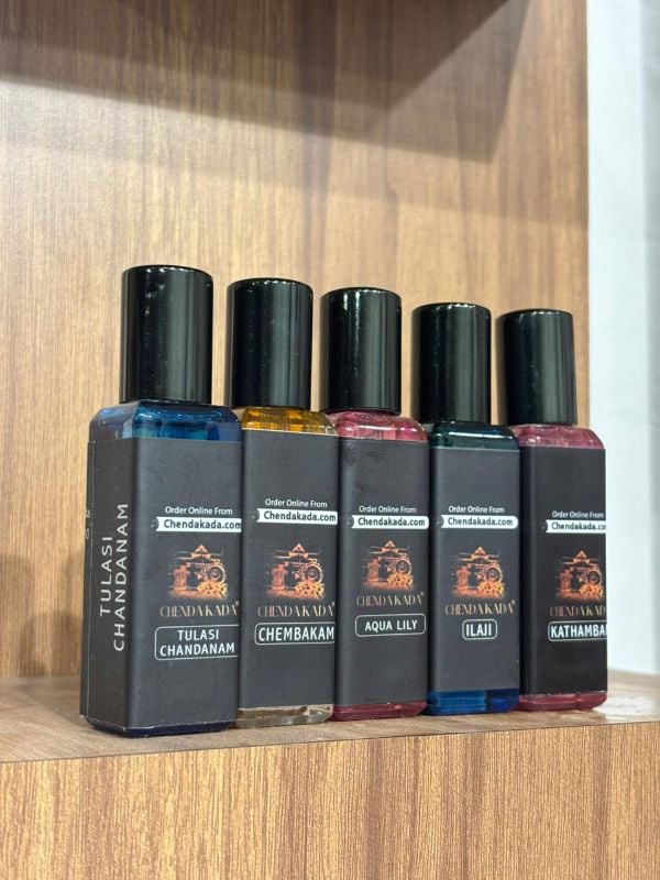 25ml Combo (Chembakam, Aqua Lilly, Kaithapoo, Ilanji, Tulasi chandanam)