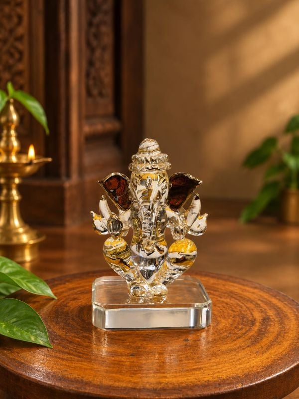 Glass Ganesha Car Das Board
