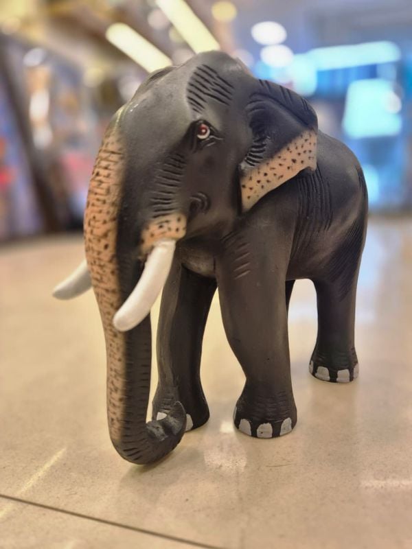 9 Inch Polymarble Elephant