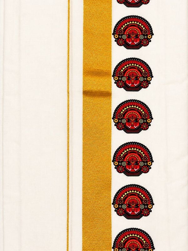 Theyyam Model Ready To Wear Mundu