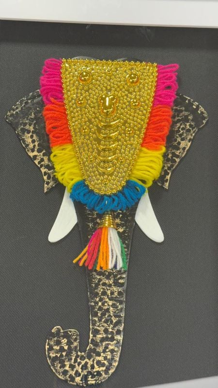 Elephant With Netipattam Frame