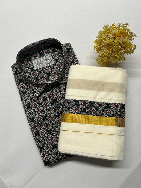 Onam combo Ajark printed model CK10 (25.C)