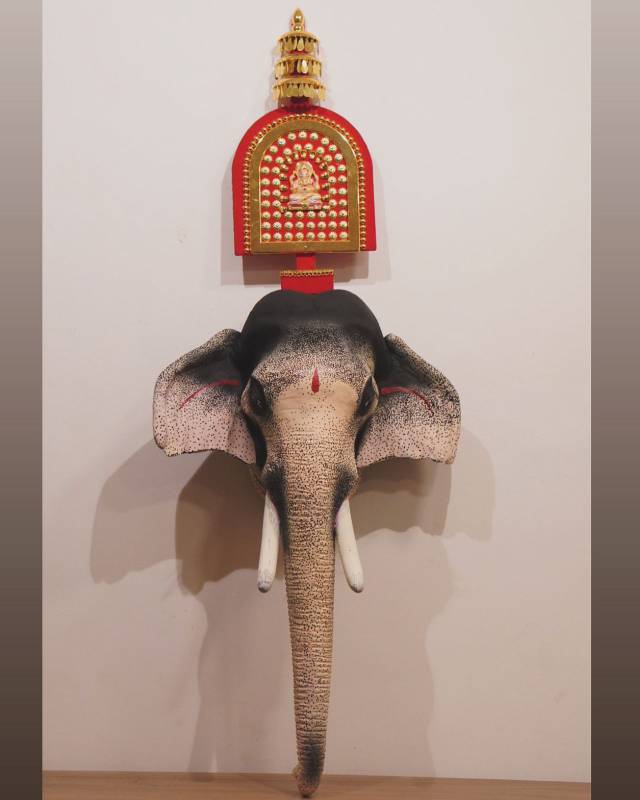 Elephant head and Kolam Combo