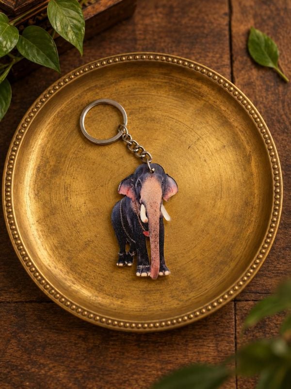 Mangalamkunnu Ayyappan Elephant keychain