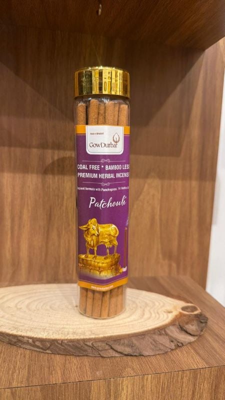 (3 pack) Patchouli Bamboo less Incense for pooja