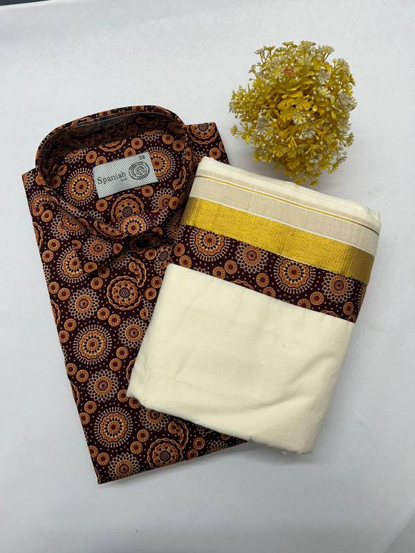 Onam combo Ajark printed model CK34 (30.A)