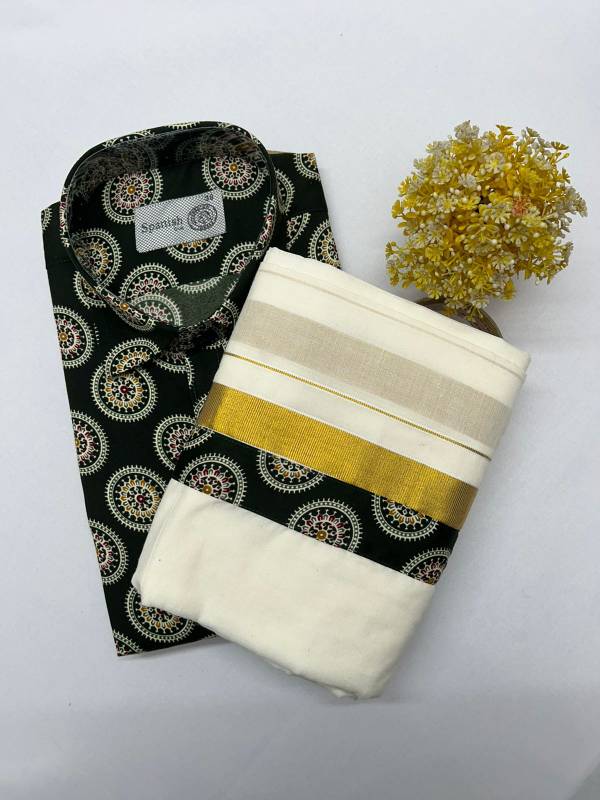 Onam combo Ajark printed model CK13 (27.B)