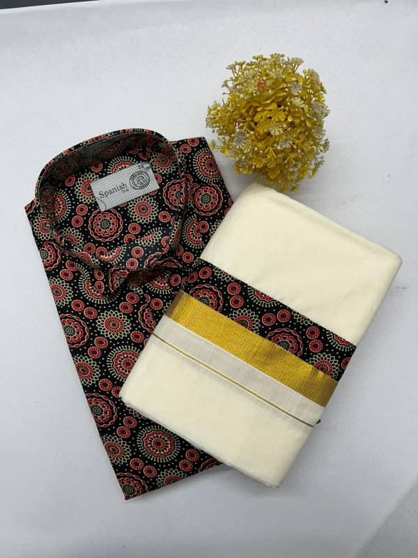 Onam combo Ajark printed model CK27 (30.B)