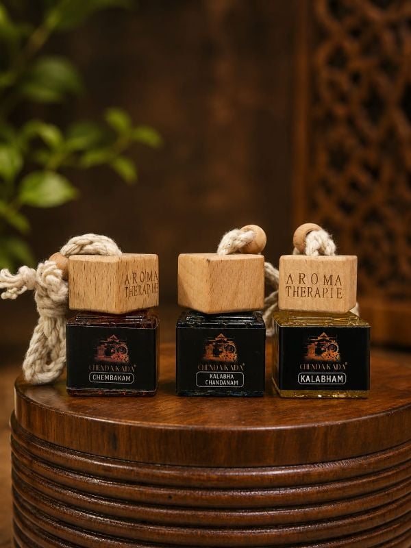 10ml Car Hanging Combo (Kalabham, Kalabha Chandanam and Chembakam)