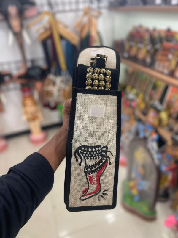 Premium Black Four Layer Chilanka With Bag for classical dance