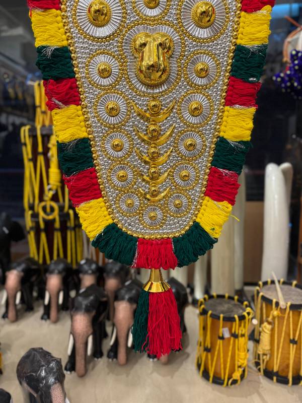 3.5 feet gold and silver netipattam