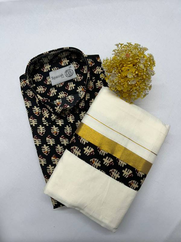 Onam combo Ajark printed model CK23 (21.D)
