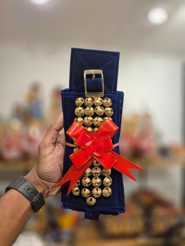 Blue antique four layer chilanka